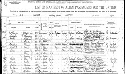 Sydney Rose Manifest 19100908